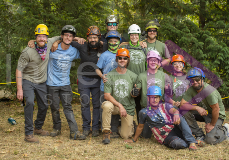 The PNW ISA, BC Tree climbing competiton Masters event